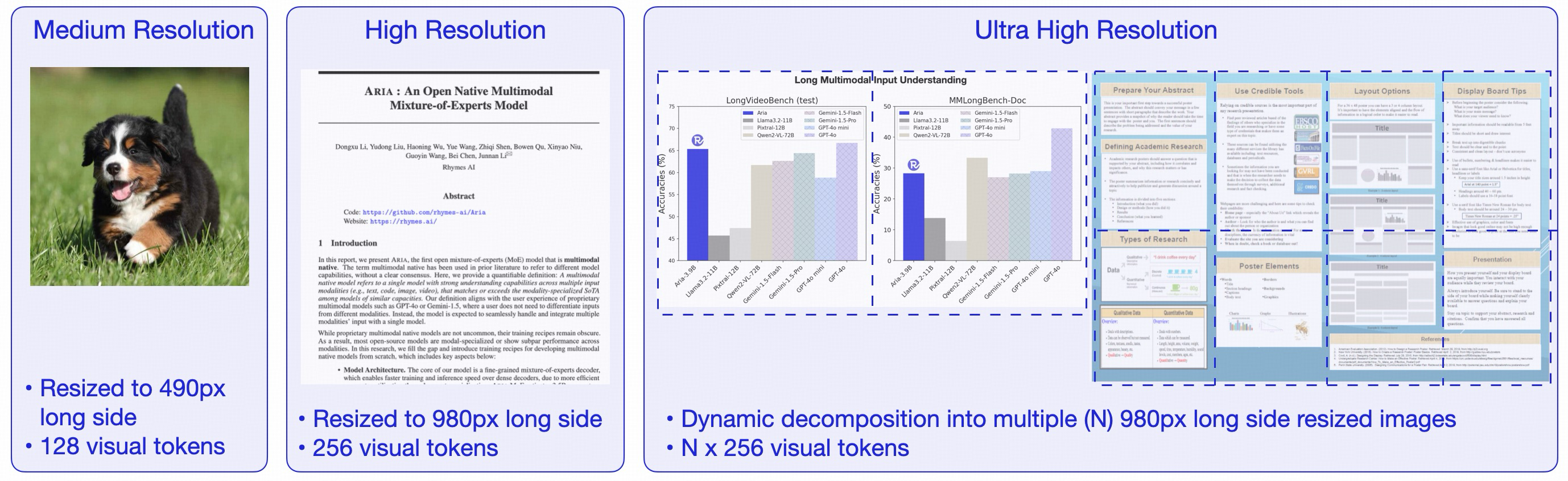 Aria Multimodal Native MoE - An Open Model for ALL Modalities